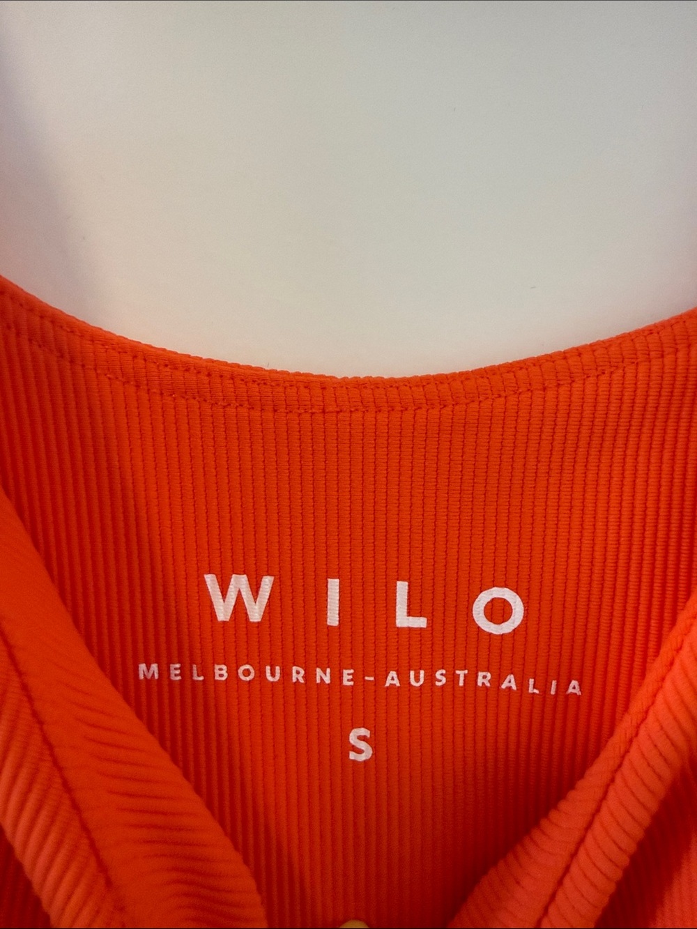 Wilo Orange Ribbed Romper - Picture 2 of 4